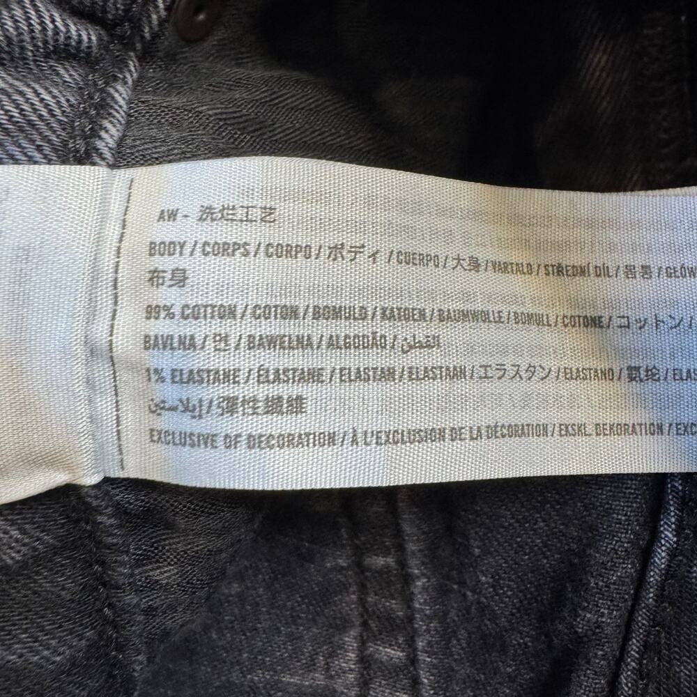 Abercrombie & Fitch Jeans The Mom High Rise 26/2R Black Curve Love Ankle Denim - Picture 7 of 7